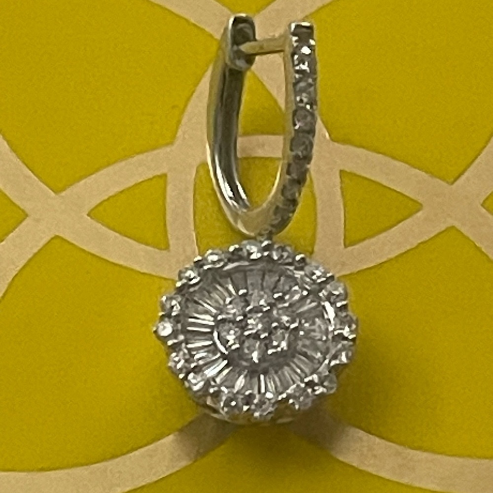 Diamond Earring 14k gold .62 TCW One Earring Only